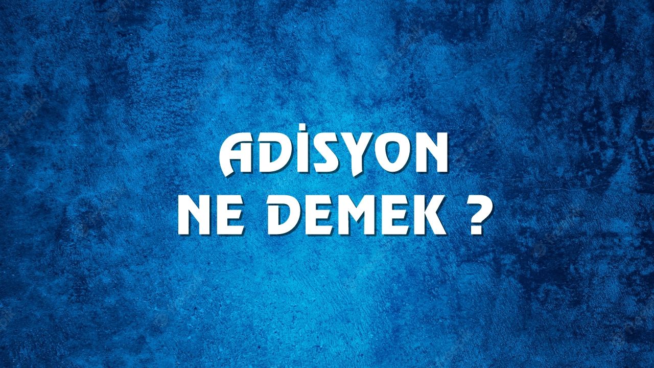 Adisyon Ne Demek Ne Anlama Gelir Adisyon Kelimesi Tdk S Zl K Anlam