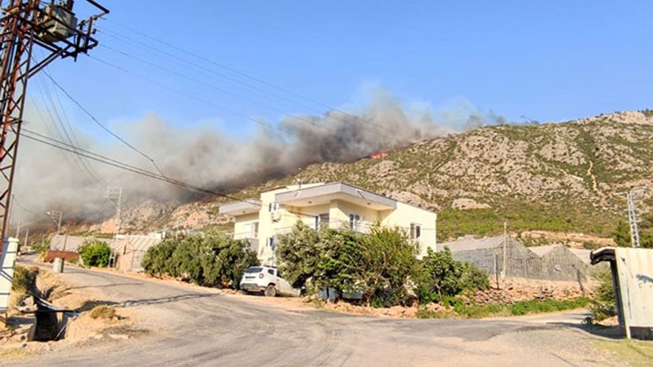 Mersin'de yangınlara havadan müdahale yeniden başladı