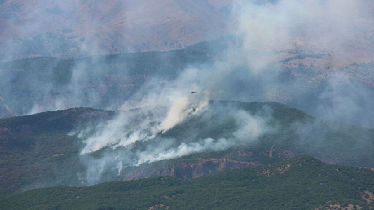 Ovacık ilçesi Buzlutepe köylüleri: Yangın 600 metre yakınımızda
