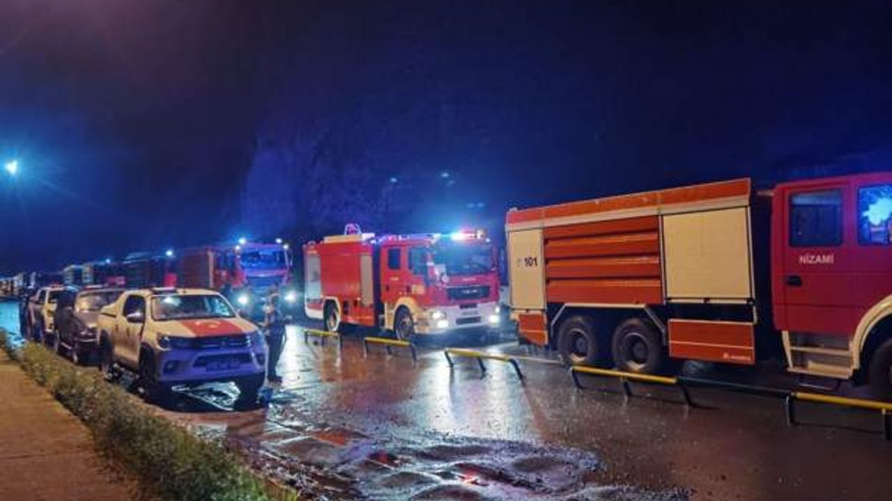Azerbaycan'dan gelen itfaiye ekipleri yangın bölgelerine doğru yola çıktı