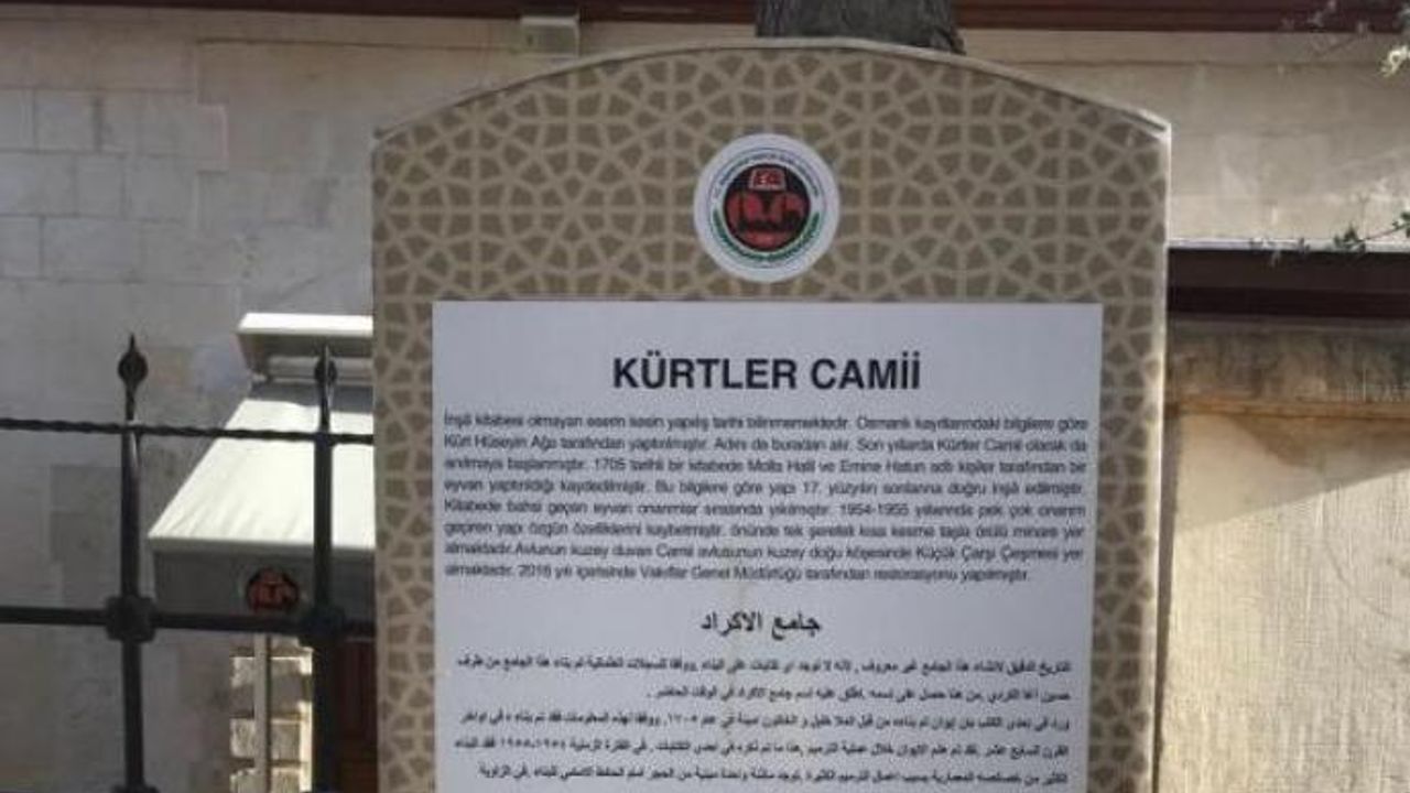 'Kürtler Camii'ydi, 'Türkler Camii' diye değiştirilmişti; gerekçesi tartışma yarattı