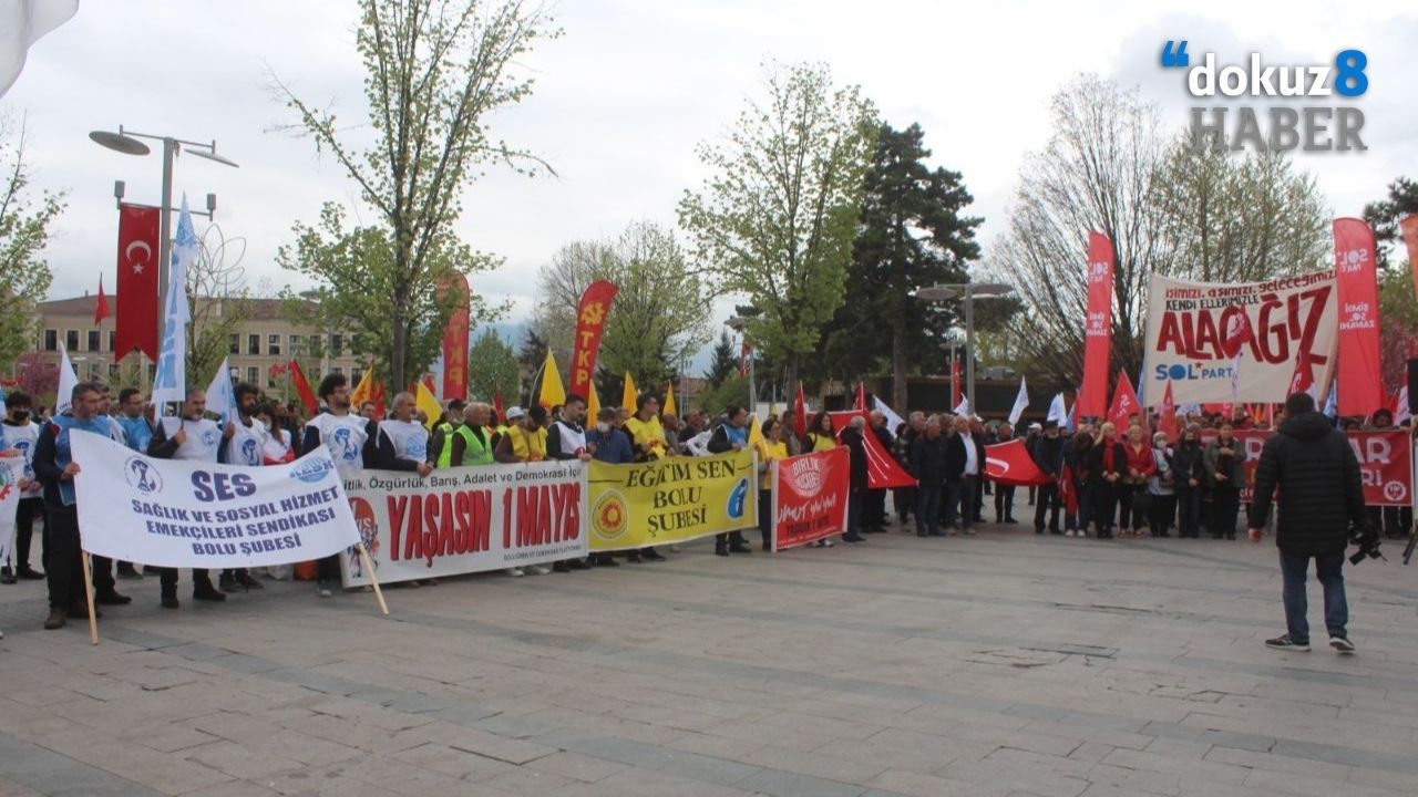 Bolu'da 1 Mayıs kutlaması: "Bu düzen adaletsizliği büyütüyor"