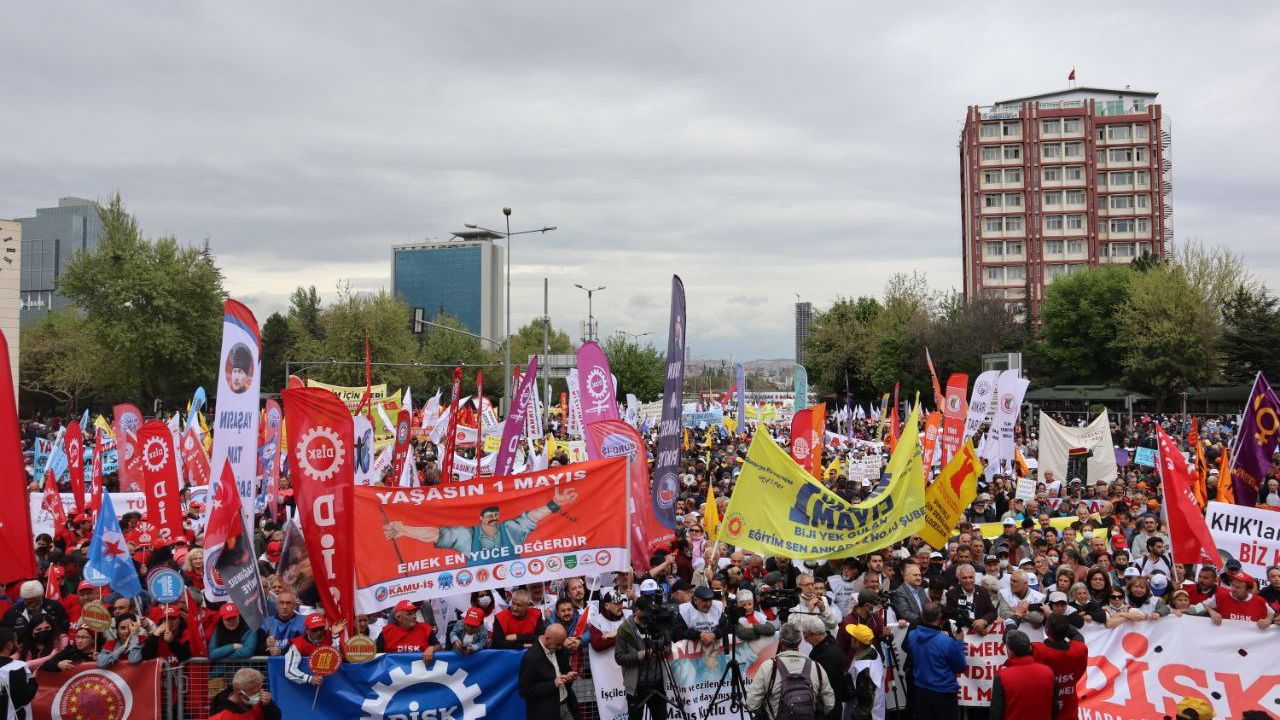 Ankara'da 1 Mayıs İşçi Bayramı binlerin katılımıyla kutlandı