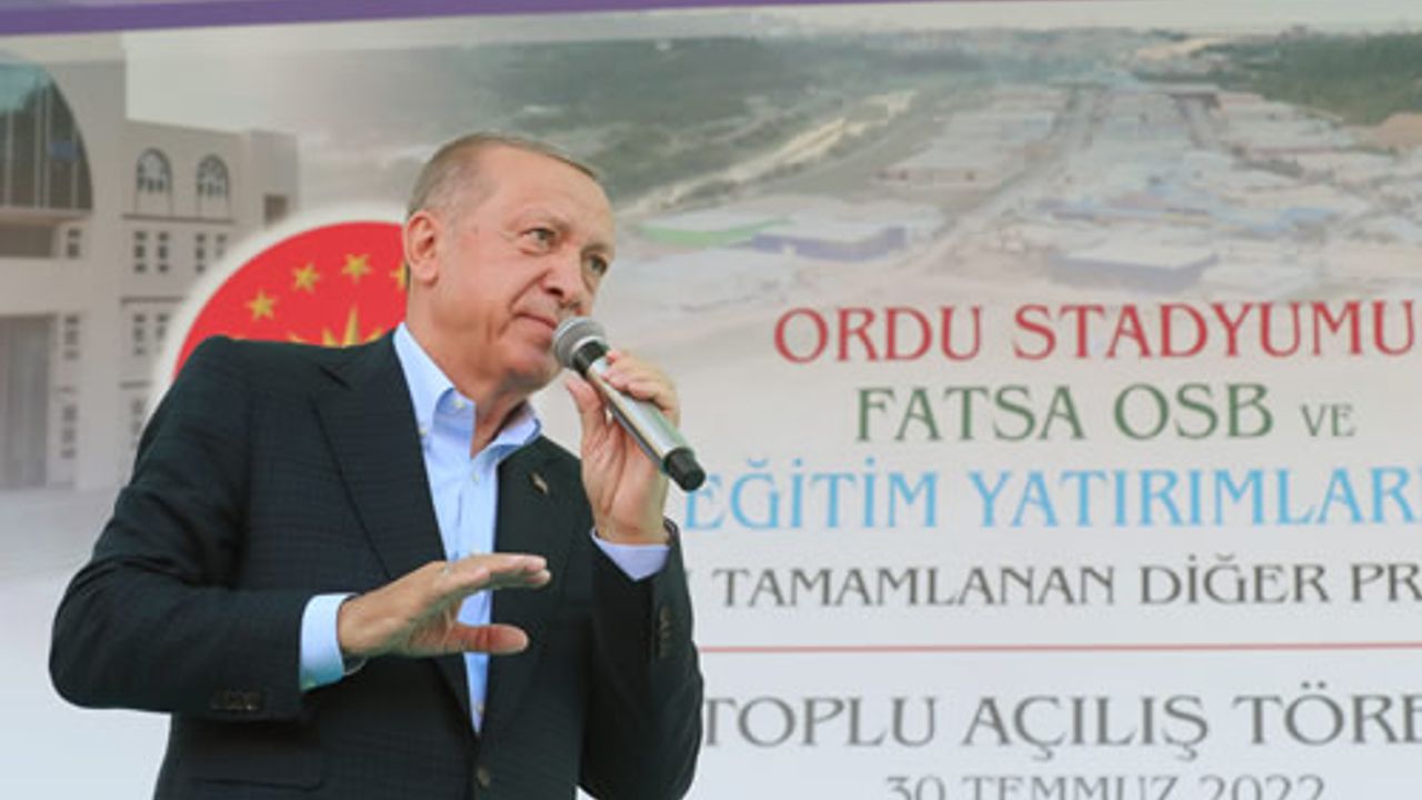 Cumhurbaşkanı Erdoğan, fındık fiyatını açıkladı; Fatsa'nın sosyalist Belediye Başkanı Fikri Sönmez'i hedef aldı