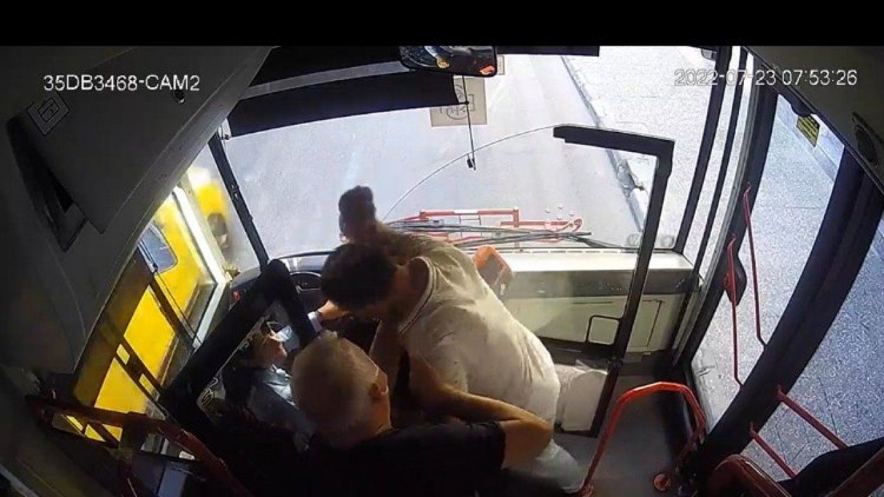 İzmir’de kadın şoföre böyle saldırdı