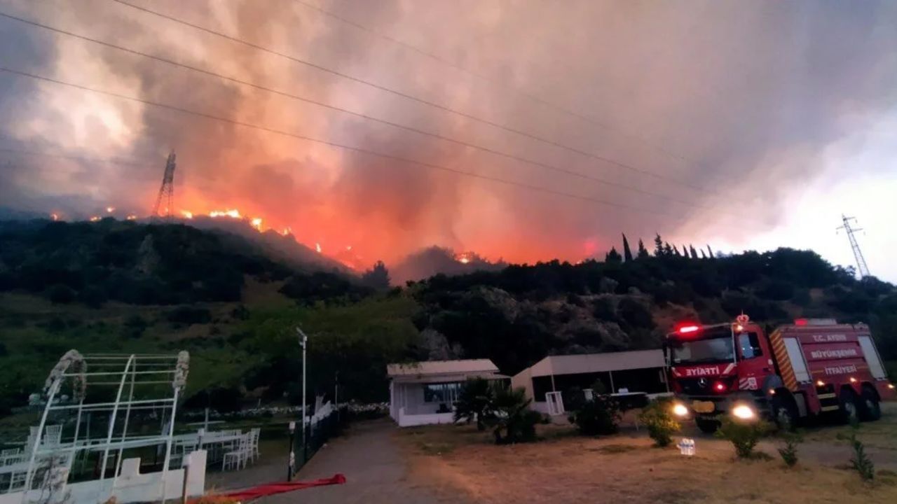 Söke'deki orman yangını 14 saat sonra kontrol altında: 50 hektar orman kül oldu
