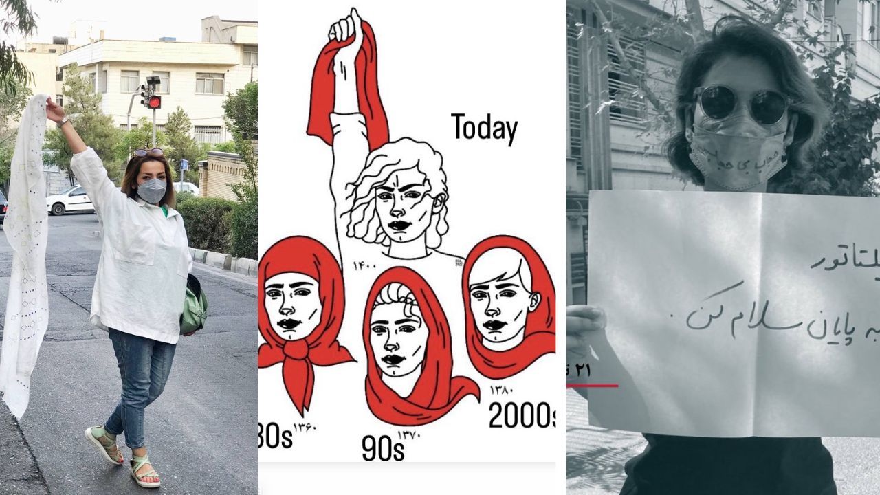 İranlı kadınlar tesettürlerini atarak sokaklara çıktı