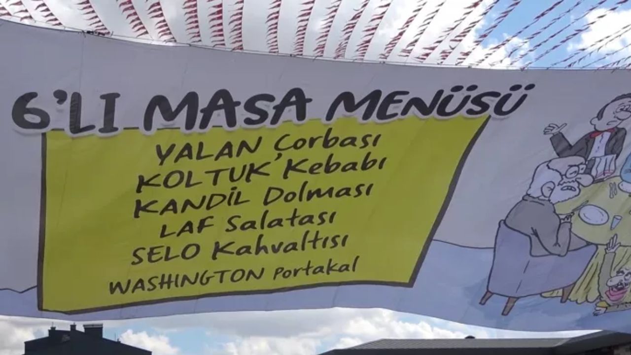 Demirtaş, "6'lı Masa Menüsü" pankartını paylaşan Erdoğan'ı "Bu nasıl zekadır" sözleriyle ti'ye aldı