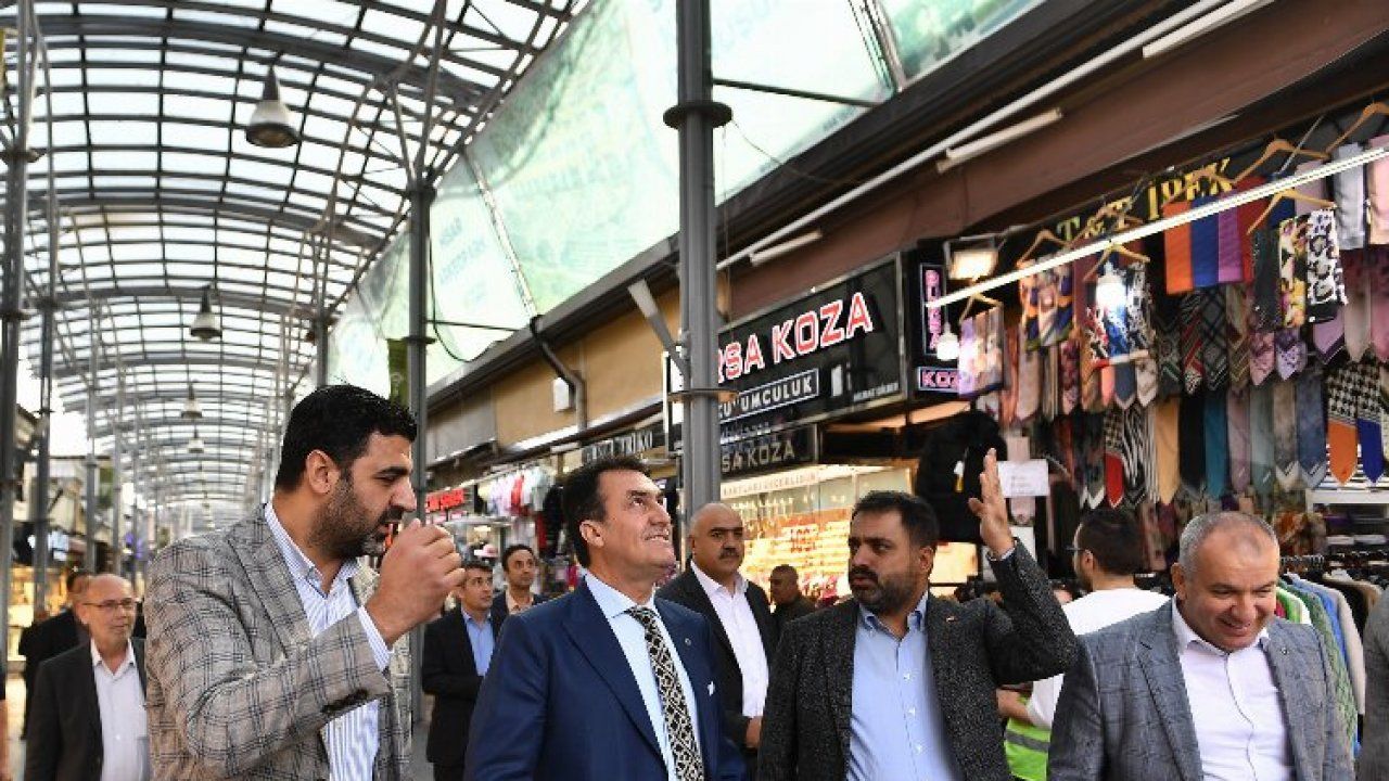 Bursa'da Uzun Çarşı’nın çatısının yanları kapatıldı