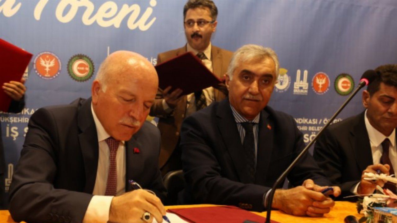 Erzurum Büyükşehir'de toplu iş sözleşme sevinci