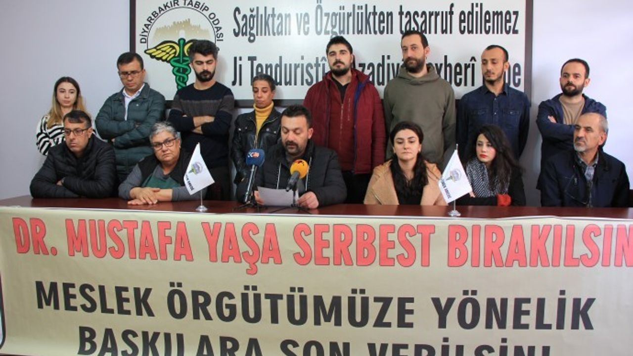 Diyarbakır Tabip Odası'ndan Dr. Mustafa Yaşa'nın gözaltına alınmasına tepki