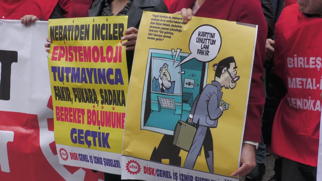 İzmir'de işçilerden adalet çağrısı: Az kazanan az, çok kazanan çok ödesin!