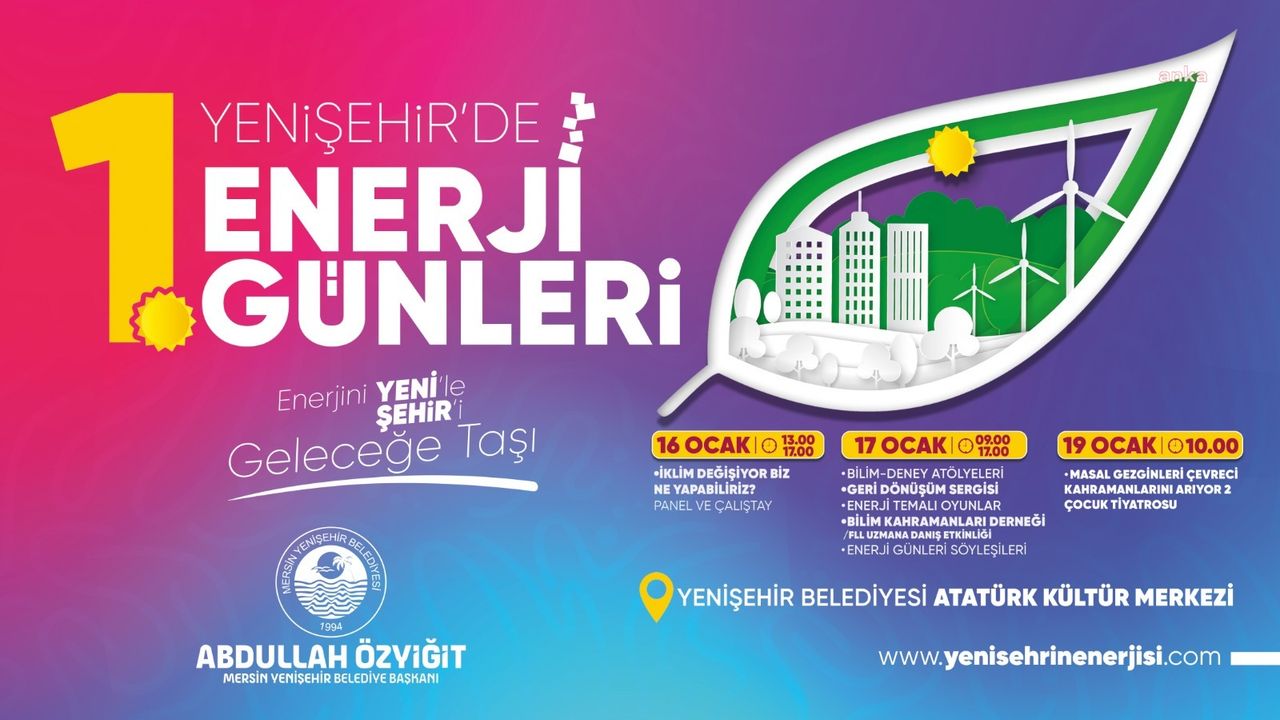 Yenişehir Belediyesi '1. Enerji Günleri' Düzenliyor