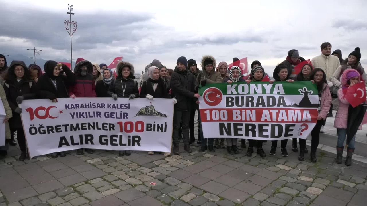 Atanamayan öğretmenler hükümete İzmir’den seslendi