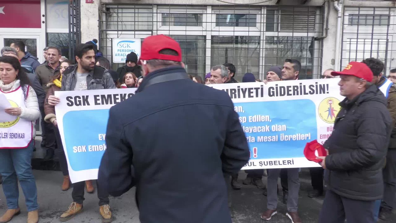 SGK emekçileri İstanbul’da 2 ayrı noktada eylem yaptı