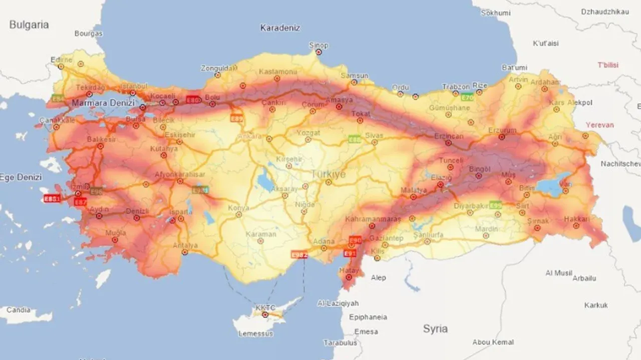 Batı Anadolu fay hattı nereden geçiyor?