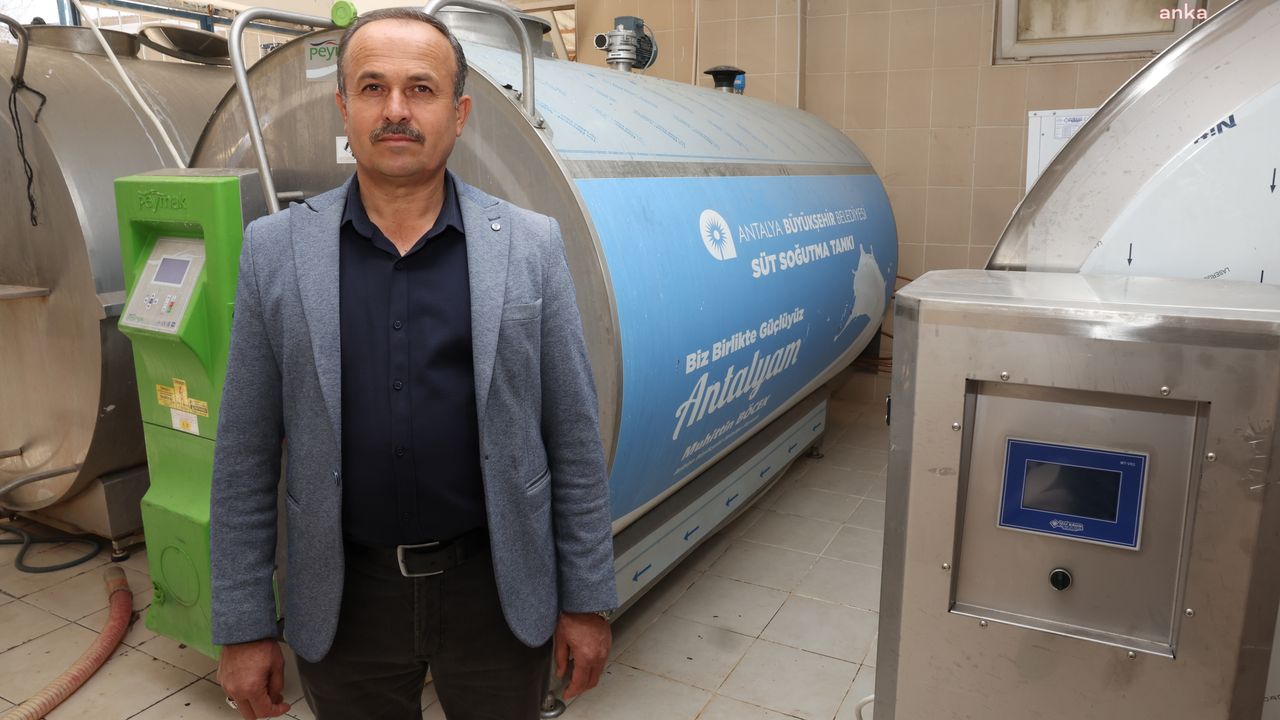 Antalya Büyükşehir'den Küçükköy’e 8 tonluk süt tankı