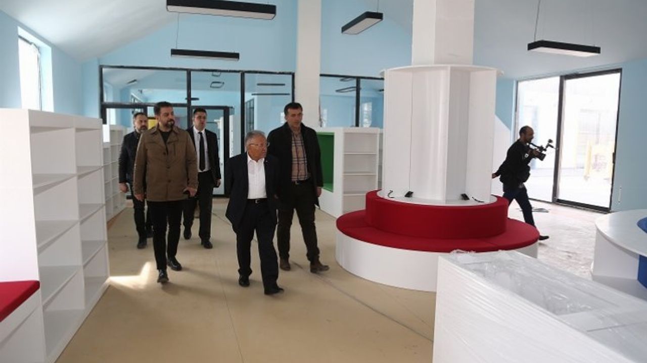 Kayseri'de Çocuk Kütüphanesi ve Müzik Okulu inşaatı tam gaz