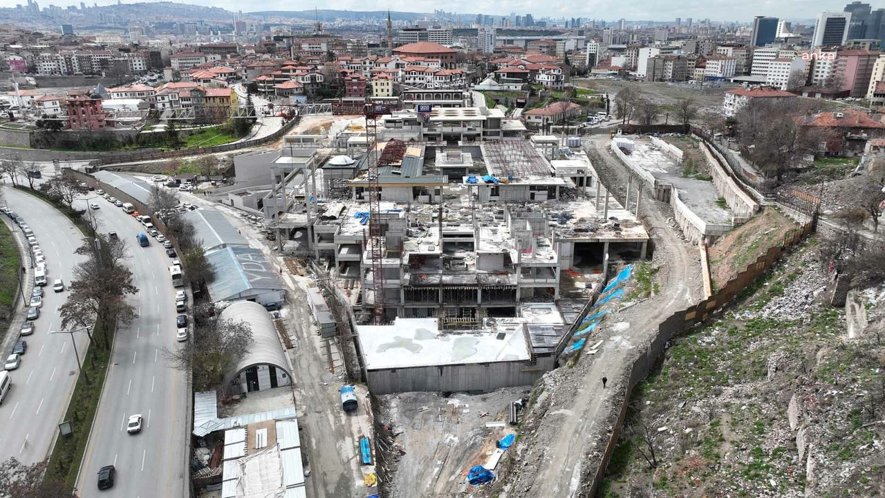ABB, Ulus Kültür Merkezi Kapalı Çarşı ve dolmuş durakları inşaatında çalışmalarını sürdürüyor