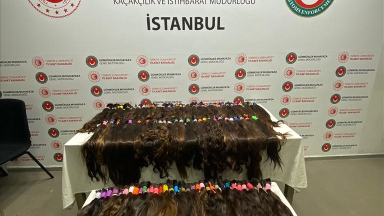 Sabiha Gökçen Havalimanı'nda valiz içerisinde 15 kilogram insan saçı ele geçirildi
