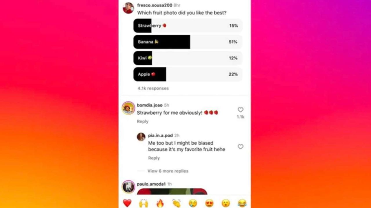 Instagram yorumlarına anket özelliği geliyor
