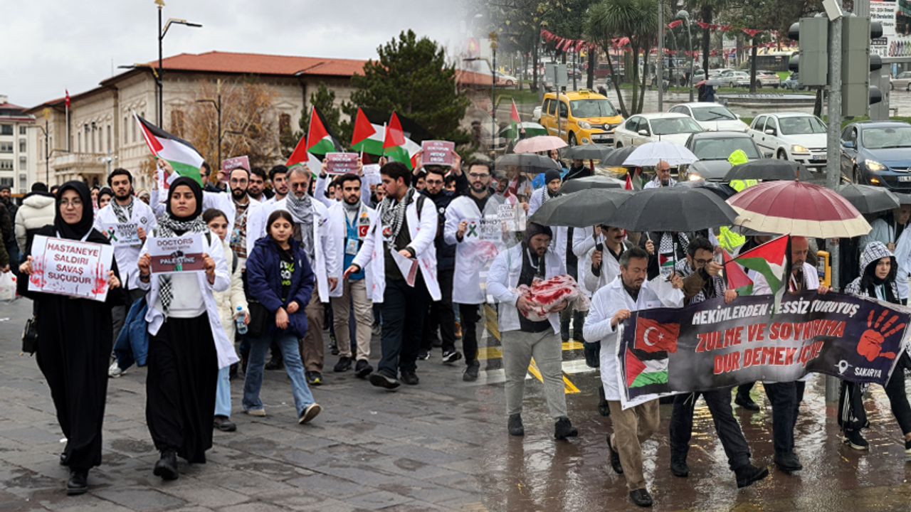 Sağlık emekçilerinden İsrail'in Gazze'deki katliamlarına karşı 20 ilde 'sessiz yürüyüş'