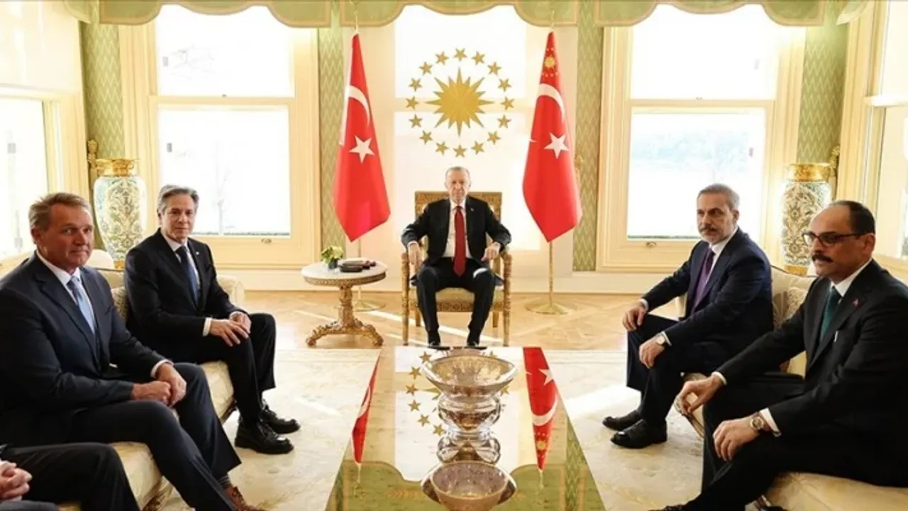 Erdoğan Blinken’ı ağırladı: F-16 sürecinin sonuçlanması istendi
