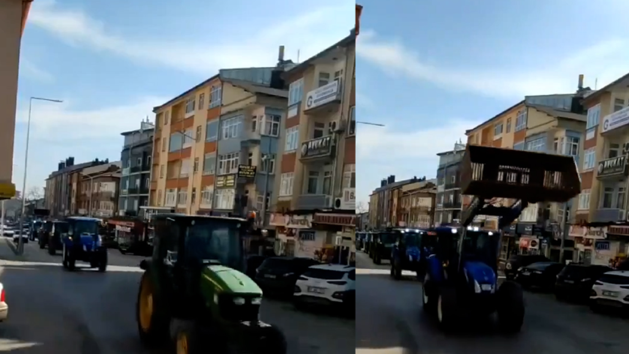 Avrupa'daki eylemler Konya'ya sıçradı! Çiftçiler traktörleriyle sokağa indi