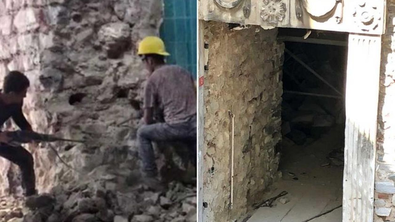Galata Kulesi'nin duvarları onarıldı