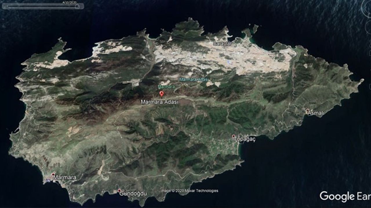 Yeşil ada artık beyaz: Marmara Adası’ndaki mermer ocaklarının sayısı 100'e yaklaşıyor