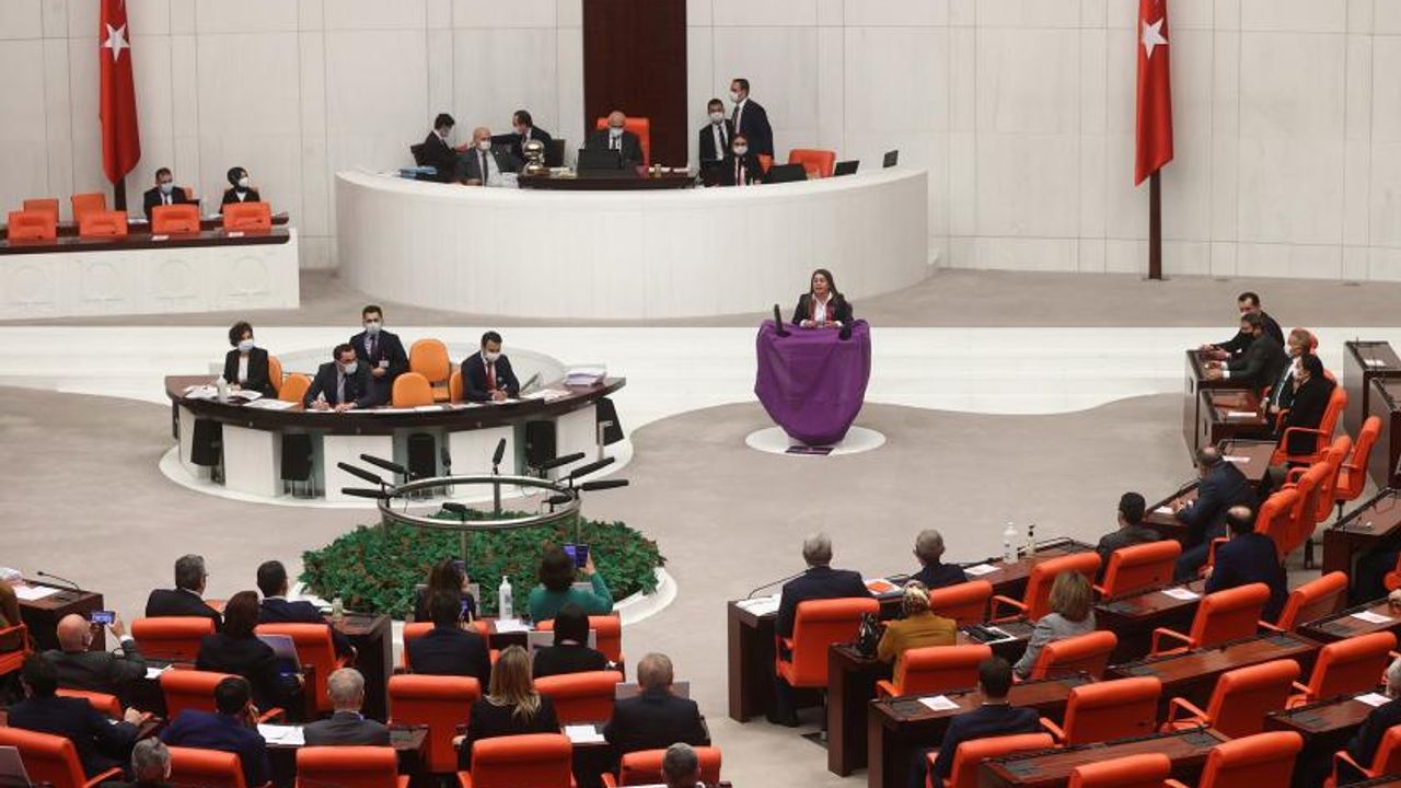 Meclis'te mor örtü açan CHP Milletvekili Karaca'ya "uyarma cezası" verildi