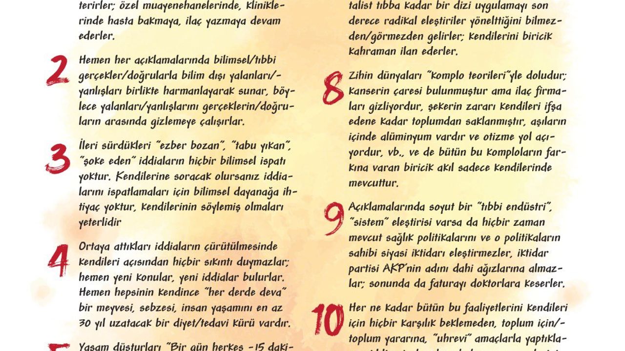 İstanbul Tabip Odası’ndan ‘tıbbın şarlatanları’ bildirisi "Mehmet Ceyhan yalnız değildir"