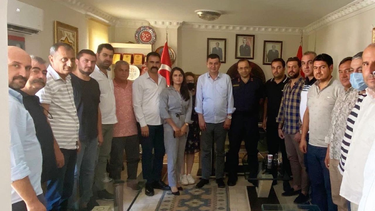 Alanya İlçe Jandarma Komutanı’ndan MHP ilçe teşkilatına ziyaret