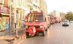 Beyoğlu'nda bulunan 7 katlı otelde yangın çıktı