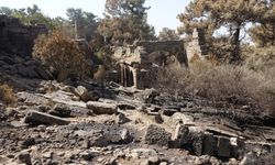 Antalya'daki yangında Lyrbe Antik Kenti de zarar gördü