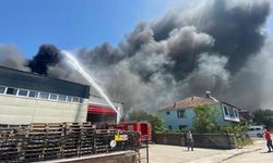 Düzce'de çerez fabrikasında yangın çıktı