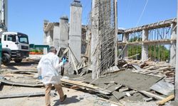 Konya'da bir inşaatın kolon imalatı çöktü: 1'i ağır, 3 işçi yaralandı