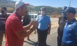 Hozat'taki yangını söndürmek isteyen Fatih Maçoğlu'na polis engeli