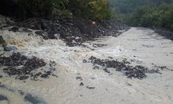 Kastamonu'da sel nedeniyle bazı köylere ulaşım kesildi