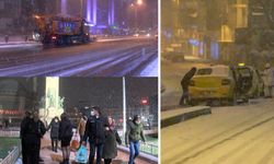 İstanbul beyaza büründü: Ana yollar açık, ara yollar karla kaplandı
