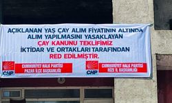 CHP’nin Rize’de Çay Kanunu ile ilgili astığı afişler toplatıldı