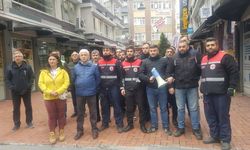 Samsun'da işten çıkartılan 10 motokurye için eylem yapıldı