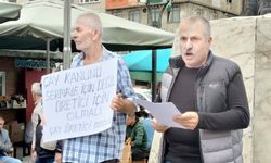Rize Pazar'da 'çay kanunu' protestosu