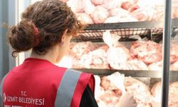 Kocaeli İzmit'te hayırseverlerden 1,5 ton et bağışı