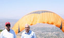 Ali Dağı'nda yamaç paraşütü heyecanı