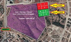Denizli Büyükşehir Belediyesi dar gelirli vatandaşlara konut yapılması için alınan araziyi, parça parça satışa çıkardı