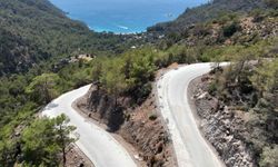 Fethiye'de Kabak Koyu yolu yapıldı