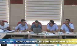 Tarsus Belediyesi, semt pazarı ihalesini canlı yayınladı