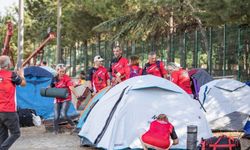 'Zafer Yürüyüşü' için Afyon Yeşilçiftlik’te çadırlar kuruldu
