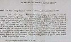 AKP Lice yönetimi ilçe başkanını gerekçe gösterip toplu istifa etti: Parti kimliğini menfaat için kullanıyor!